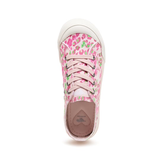 Rocket Dog Jazzin Snap Dames Canvas Sneakers Roze Multi - Image 3