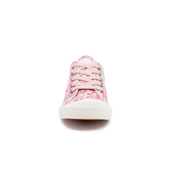 Rocket Dog Jazzin Snap Dames Canvas Sneakers Roze Multi - Image 5