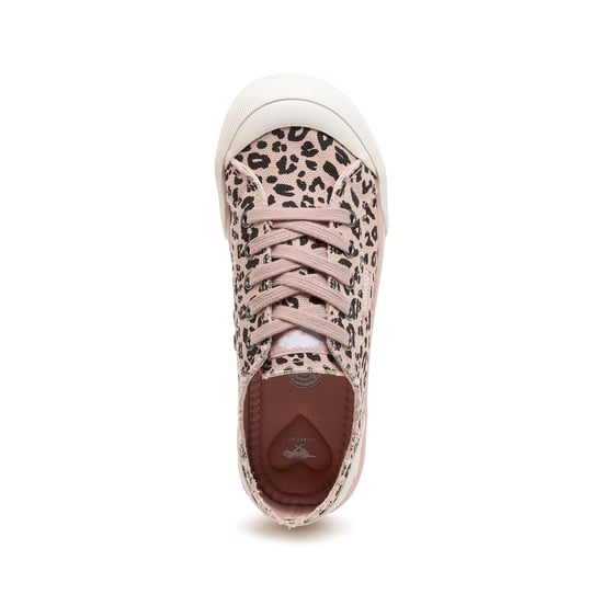 Rocket Dog Jazzin Leon Leopard Dames Casual Sneakers Lichtroze - Image 3