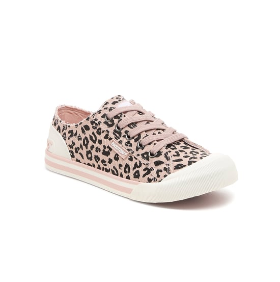 Rocket Dog Jazzin Leon Leopard Dames Casual Sneakers Lichtroze - Image 4