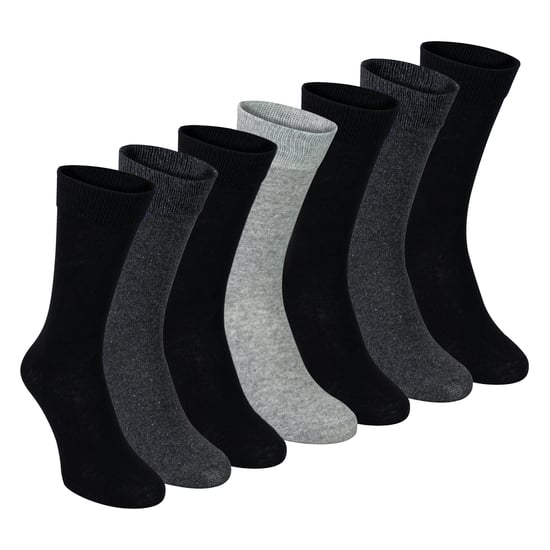 7-Pack Heren Klassieke Pak Sokken - Zachte Ademend Effen Dressokken - Image 1