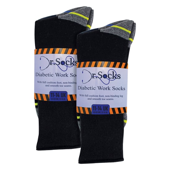 Multipack Mannen Diabetische Werkn socks | Niet-Elastische Ademend Diabetisch Sokken - Image 2