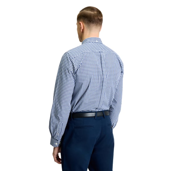 Ben Sherman Heren Signature Gingham Overhemd met Lange Mouwen (Donkerblauw) - Image 2