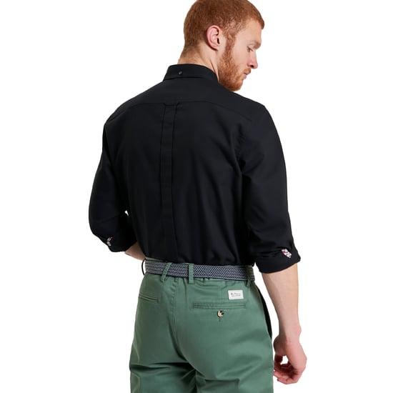 Ben Sherman Heren Signature Oxford overhemd met lange mouwen (Zwart) - Image 2