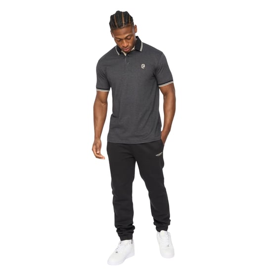Crosshatch Heren Preece Polo Shirt (Zwart) - Image 4