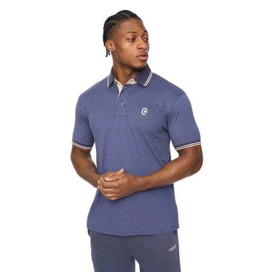 Crosshatch Heren Preece Polo Shirt (Blauw) - Image 1
