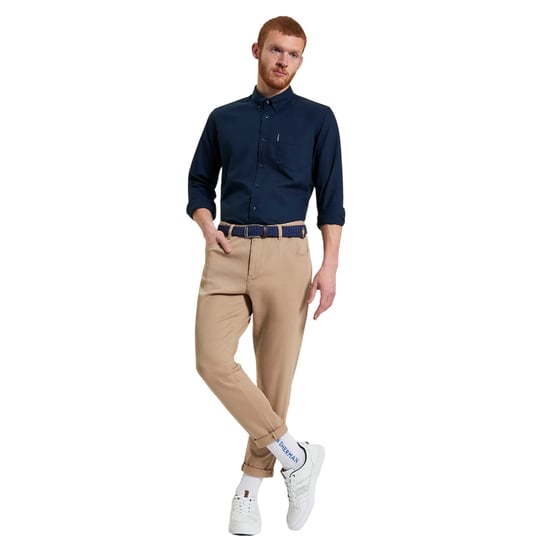 Ben Sherman Heren Signature Oxford overhemd met lange mouwen (Donkere marine) - Image 3