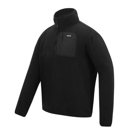 Regatta Heren Frankie Half Zip Fleece Top (Zwart, Zwart) - Image 3