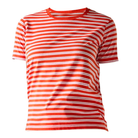 Regatta Dames/Dames Bayletta Gestreept T-shirt (Mandarijn Tango) - Image 1