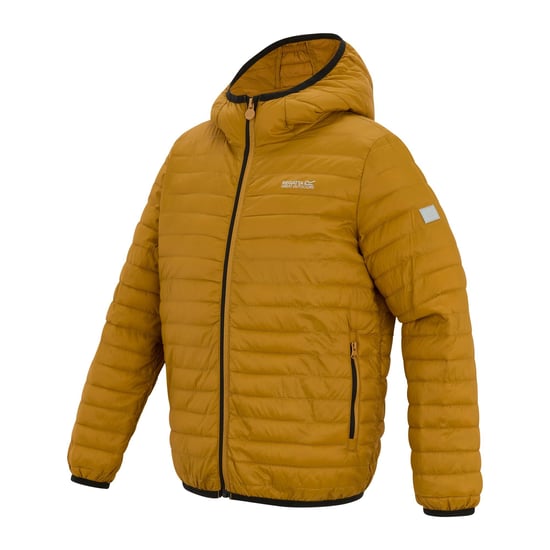 Regatta Childrens/Kids Hillpack Hooded Jacket (Hout Bruin) - Image 3