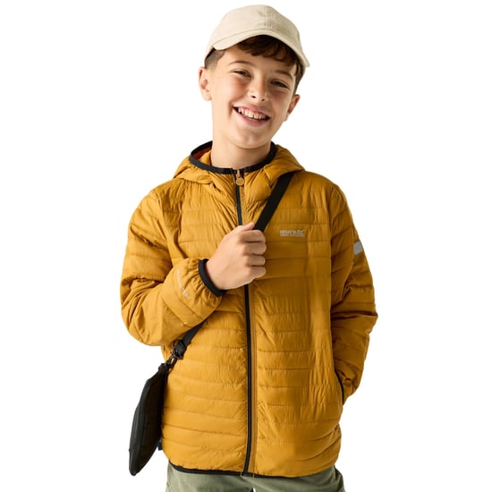 Regatta Childrens/Kids Hillpack Hooded Jacket (Hout Bruin) - Image 4