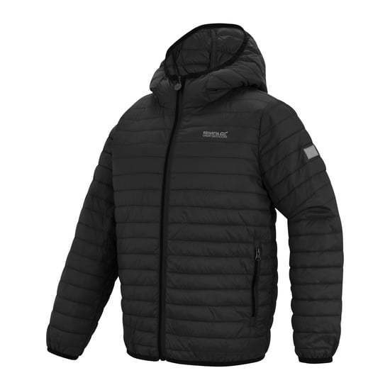 Regatta Childrens/Kids Hillpack Hooded Jacket (Zwart) - Image 3