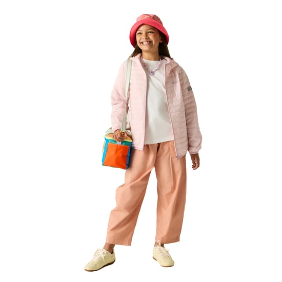 Regatta Childrens/Kids Hillpack Hooded Jacket (Roze waas) - Image 5