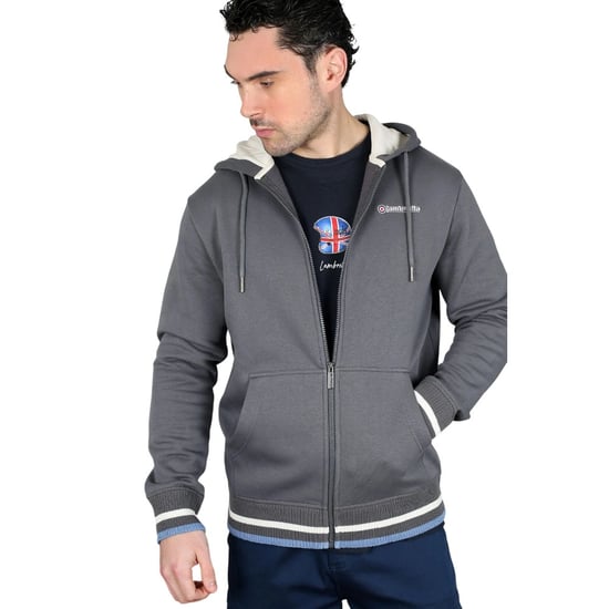 Lambretta Heren Full Zip Hoodie (Strijkijzer) - Image 6