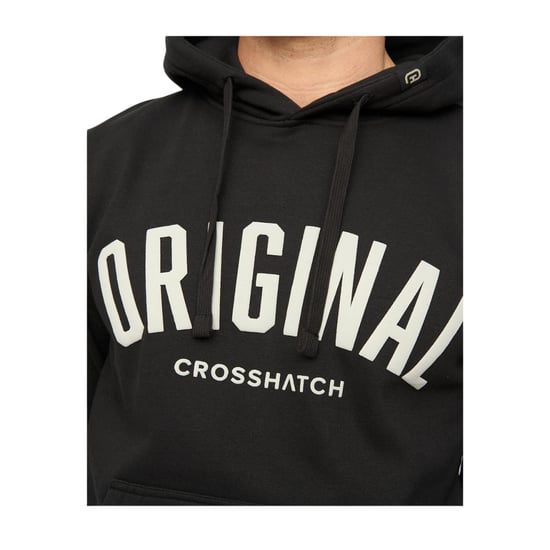 Crosshatch Heren Kensby Hoodie (Zwart) - Image 3