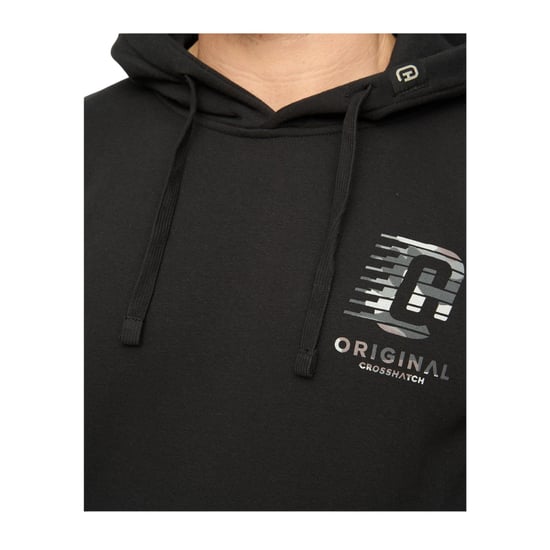 Crosshatch Heren Winchamp Hoodie (Zwart) - Image 3