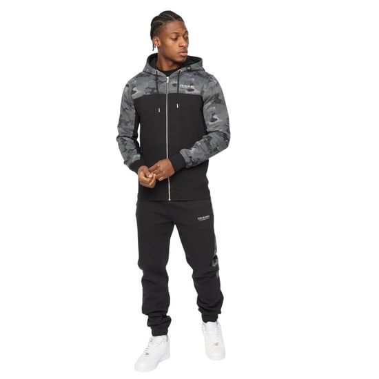 Crosshatch Heren Branton Volledige Ritssluiting Hoodie (Zwart) - Image 4