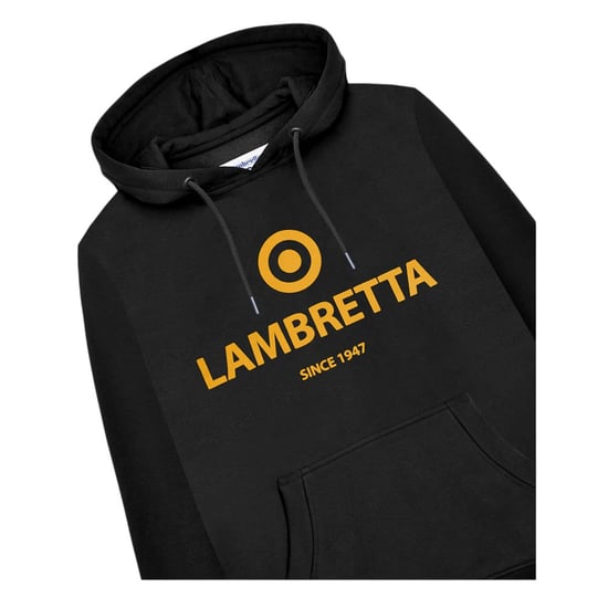 Lambretta Heren Target Logo Hoodie (Zwart) - Image 3