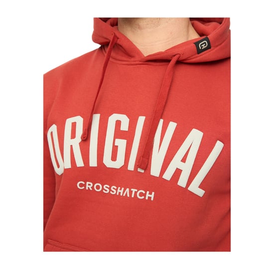 Crosshatch Heren Kensby Hoodie (Rood) - Image 3