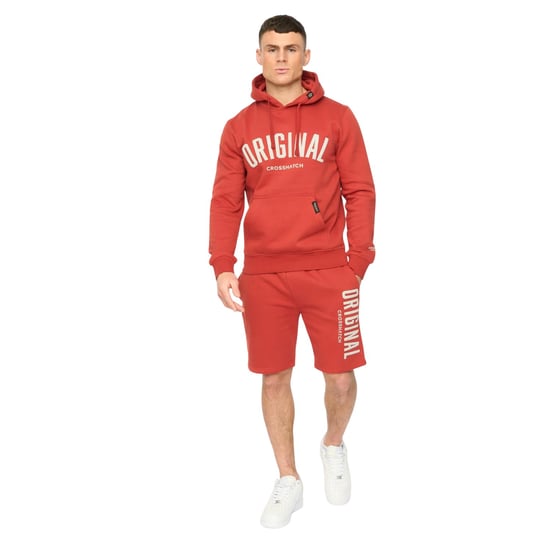 Crosshatch Heren Kensby Hoodie (Rood) - Image 4