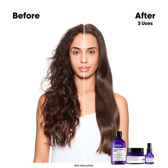 L'Oréal Professionnel Keratin Alpha Sleek Anti-Frizz Smoothing Shampoo 500ml - Image 3