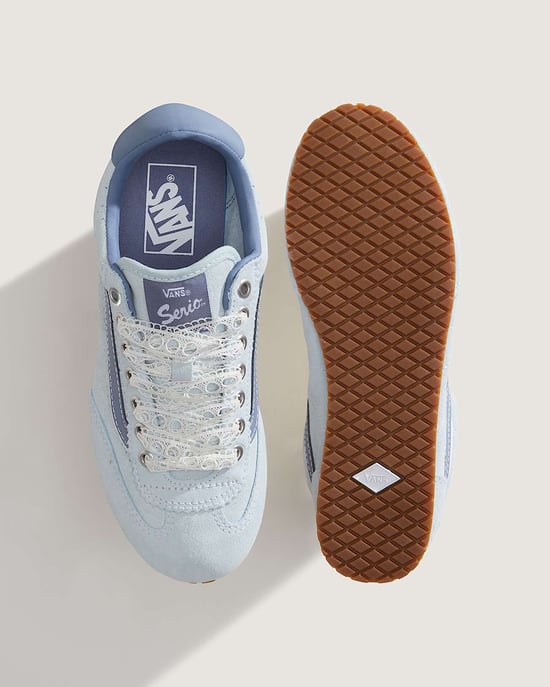 Vans Super Lowpro Suède Dames Blauwe Sneakers - Image 2