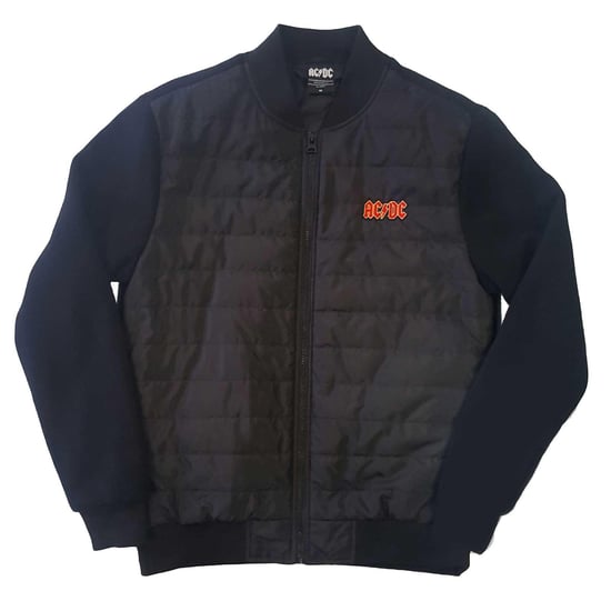 AC/DC Gewatteerde jas met logo voor volwassenen (Zwart) - Image 1