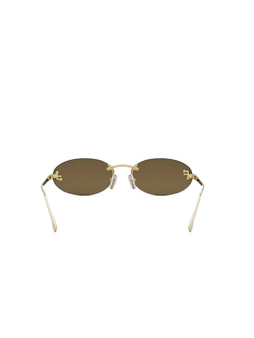Fendi Zonnebril Goud/Bruin - Image 4