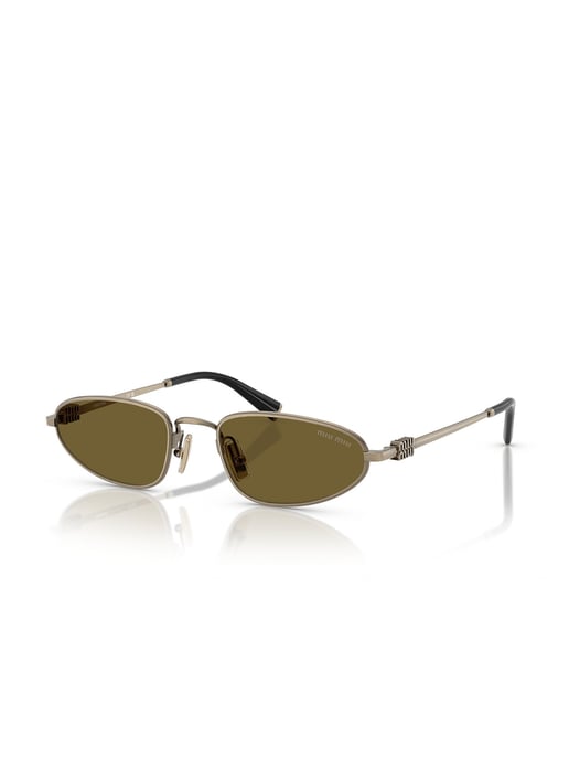 Miu Miu Zonnebril Bruin/Goud - Image 1