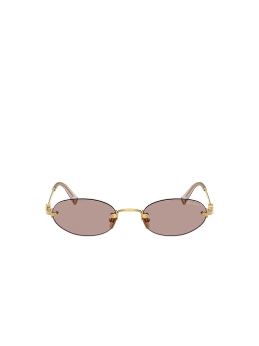 Miu Miu Zonnebril Bruin/Goud - Image 2