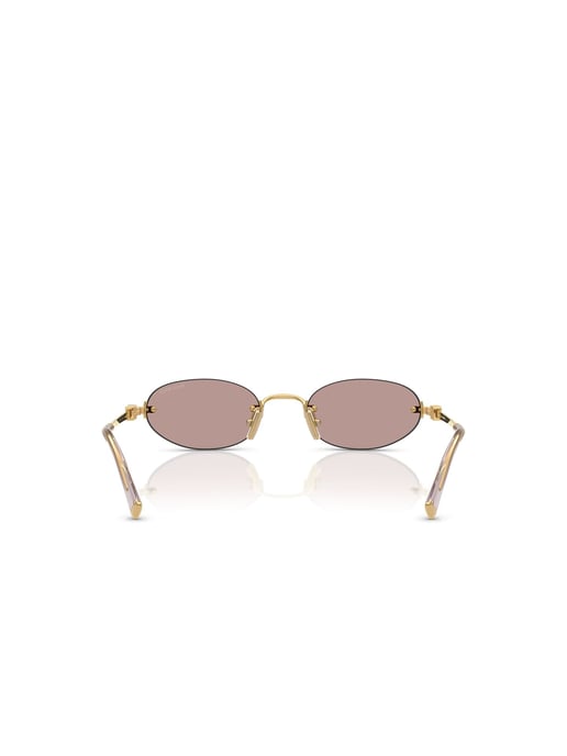 Miu Miu Zonnebril Bruin/Goud - Image 3