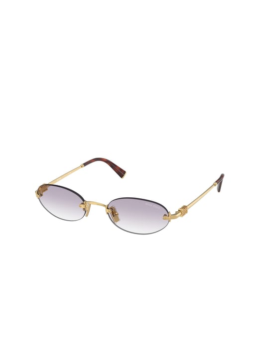 Miu Miu Zonnebril Paarse Verloop/Goud - Image 1