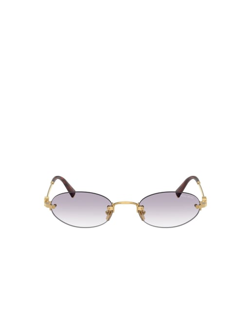 Miu Miu Zonnebril Paarse Verloop/Goud - Image 2