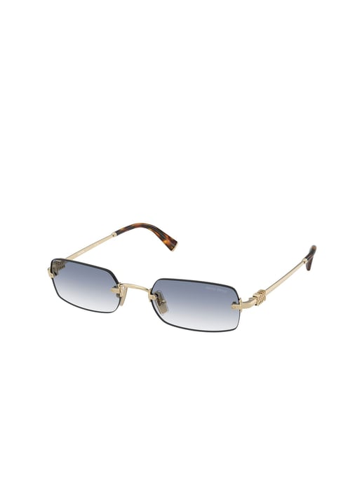 Miu Miu Zonnebril Blauw/Goud - Image 1