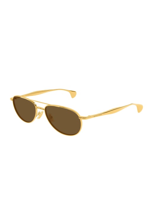 Bottega Veneta Zonnebril Goud/Bruin - Image 1