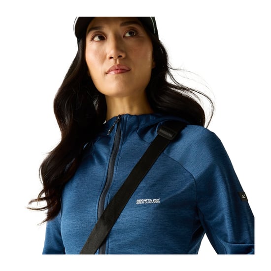 Regatta Dames/Dames Ferna Stretch Fleecejack met capuchon (Aviator Blauw) - Image 4