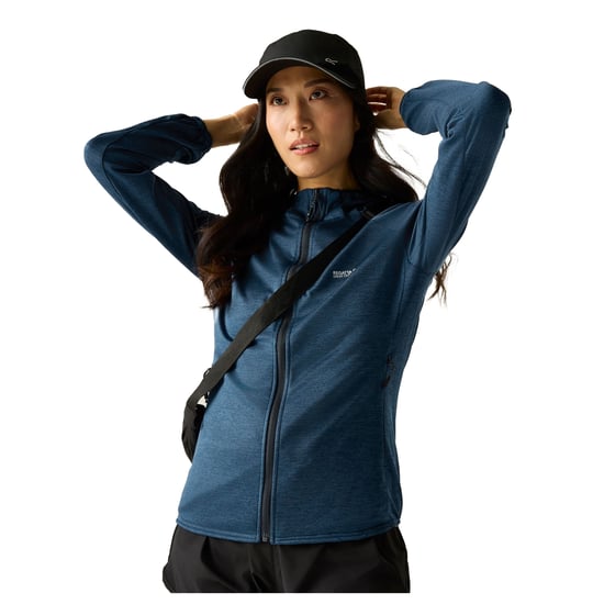Regatta Dames/Dames Ferna Stretch Fleecejack met capuchon (Aviator Blauw) - Image 5