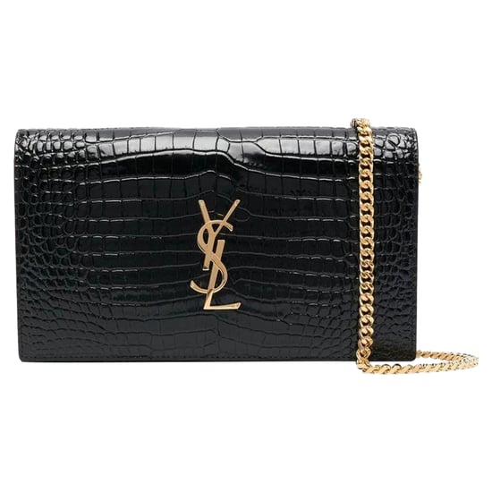 Saint Laurent Cassandre Croco-schoudertas - Image 1