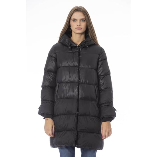 Baldinini Trend Zwarte Nylon Jas - Image 1