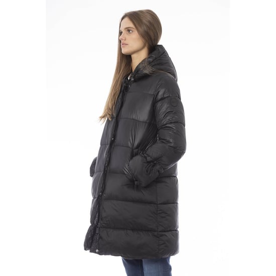 Baldinini Trend Zwarte Nylon Jas - Image 2