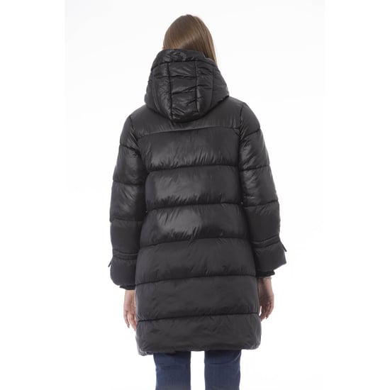 Baldinini Trend Zwarte Nylon Jas - Image 3