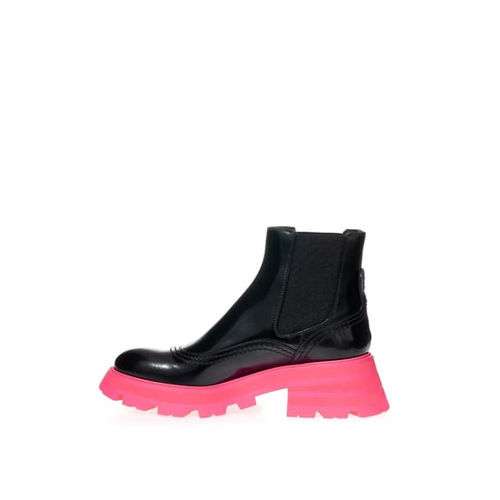 Alexander McQueen Zwarte Leren Chelsea Boots - Image 2