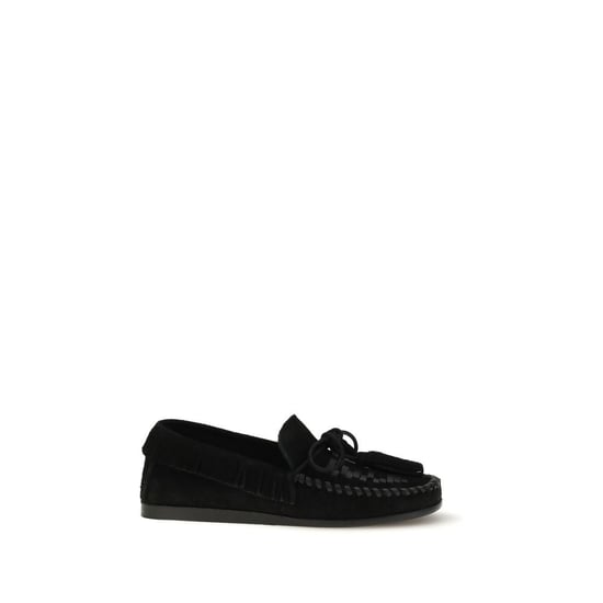 Isabel Marant Zwarte Kalfsleren Bos Taurus Instaploafers - Image 1