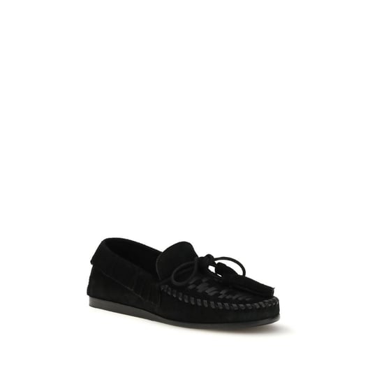 Isabel Marant Zwarte Kalfsleren Bos Taurus Instaploafers - Image 2