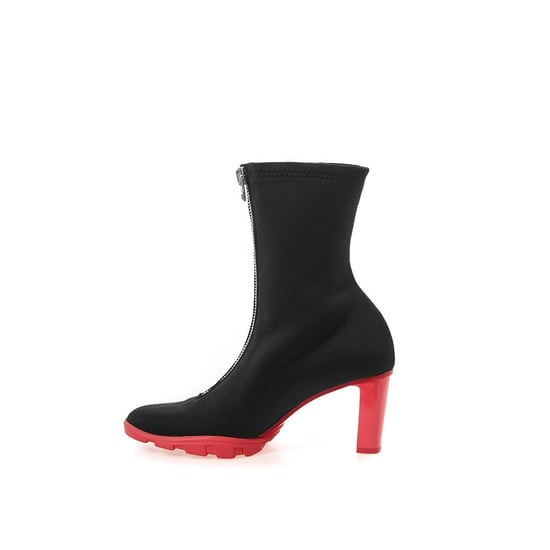 Alexander McQueen Zwarte Neopreen Enkelboots - Image 2