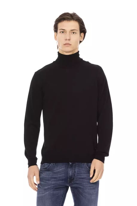 Baldinini Trend Zwarte Fabric Men's Trui Col - Image 1