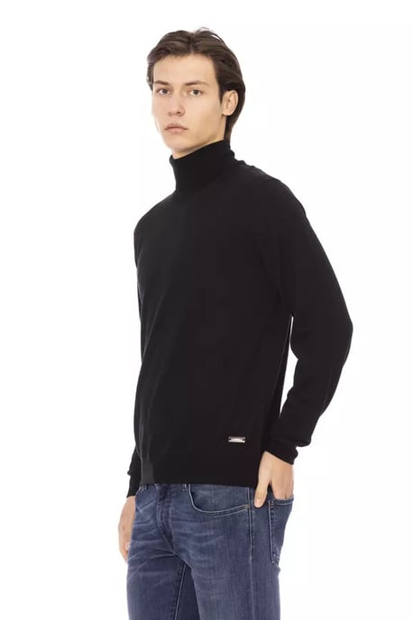 Baldinini Trend Zwarte Fabric Men's Trui Col - Image 2