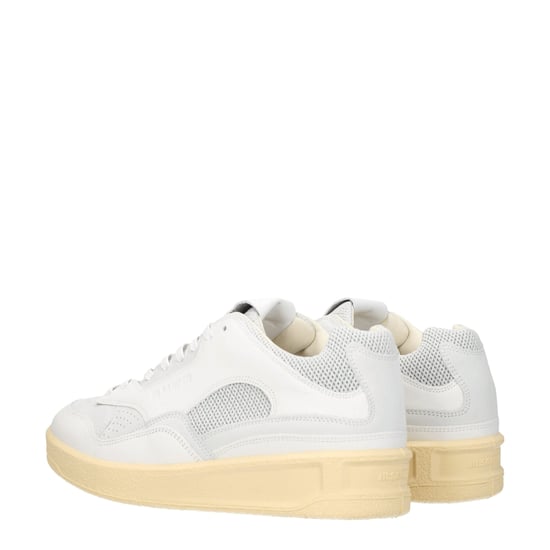 Jil Sander Witte Leren Lage Sneakers - Image 4