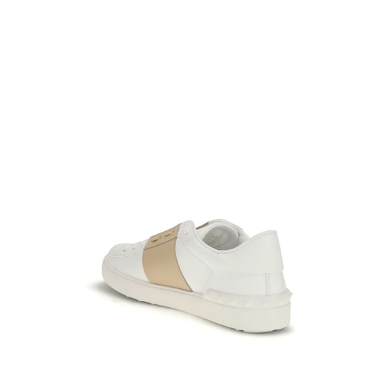 Valentino Garavani Witte Kalfslederen Bos Taurus Lage Sneakers - Image 3