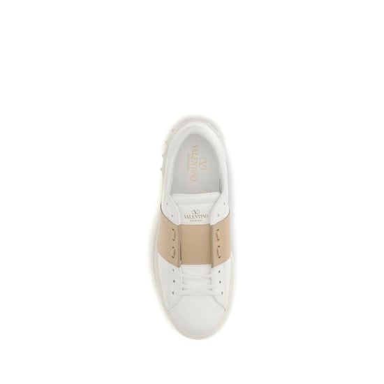 Valentino Garavani Witte Kalfslederen Bos Taurus Lage Sneakers - Image 4